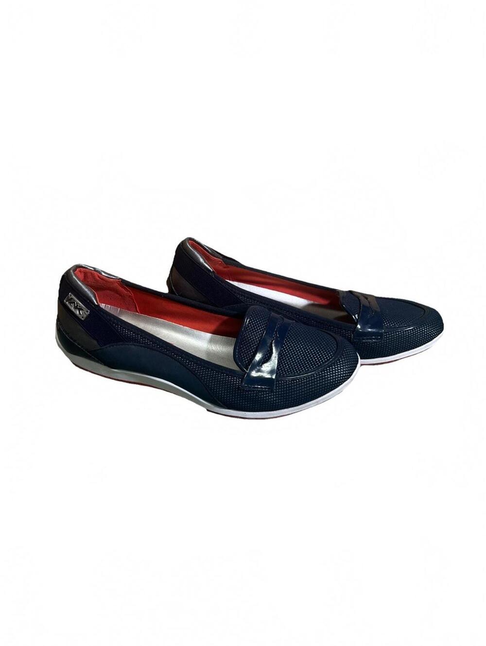 Anne Klein Sport Akwelcome Navy Blue Womens Loafers Size 9.5 Lightweight Breath
